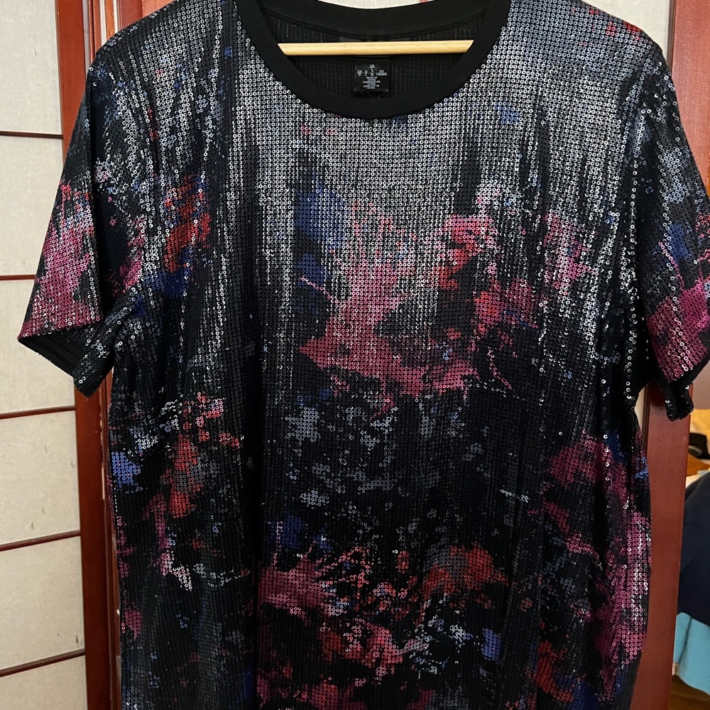 Sequined DKNY top